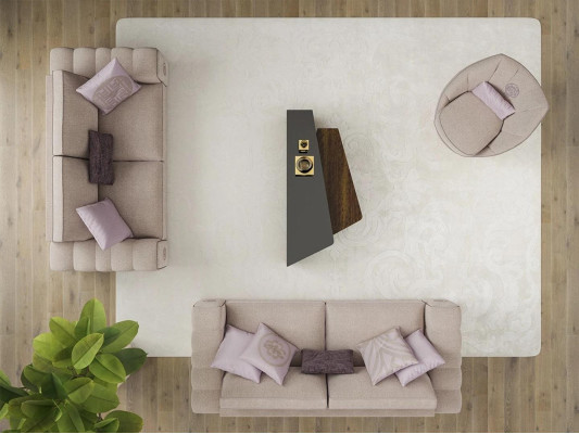 Luxus Einrichtung Sofagarnitur Komplett mit Couchtisch Wohnzimmer Set 5tlg