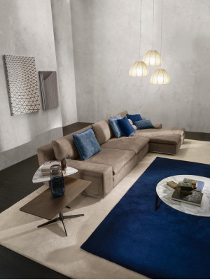 Ecksofa L Form Couch Luxus Italienische Möbel Sofa Grau PRIANERA Wohnzimmer