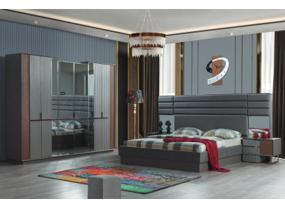 unkel-Braue Schlafzimmer Möbel Doppelbett Nachttische Schrank 4tlg Set