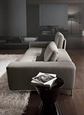 Leder Dreisitzer Luxus Sofa 3 Sitz Sofas Sitz Design Couch Möbel Grau Prianera