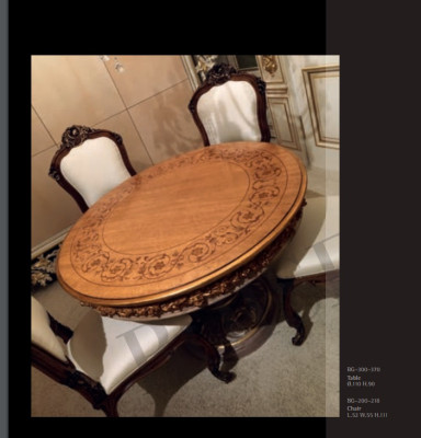 Esstisch Tische Runde Möbel Esstisch Luxus Rund Tisch Massiv Holz Italien Barock