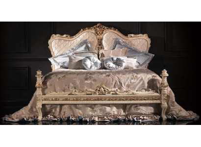 Chesterfield Bett Luxus Doppel Italienische Möbel Einrichtung Boiserie Betten