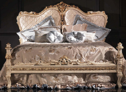 Chesterfield Bett Luxus Doppel Italienische Möbel Einrichtung Boiserie Betten