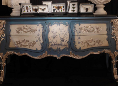 Kommode Sideboard Holz Schrank Anrichte Italienische design luxus Möbel Echtholz