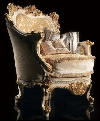 Klassischer Sessel Sofa Couch Stuhl Fernseh Clubsessel Italienische Möbel Neu