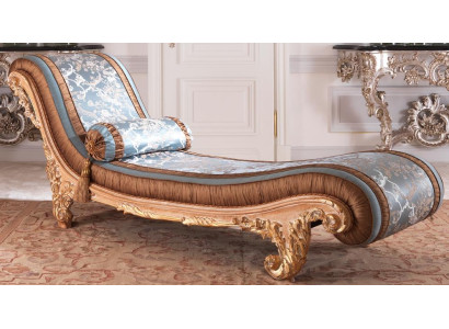 Liege Art déco braune Komfort Luxus Liegen Relax Chaiselongue Italienische Möbel