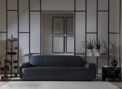 Sofa Wohnzimmer Möbel Dreisitzer Sofas Italienische Leder Couch Luxus Polster