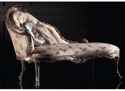 Chaiselongue Luxus Liege Wohnzimmer Chaiselounge Liegen Relax Bank Echtholz Neu