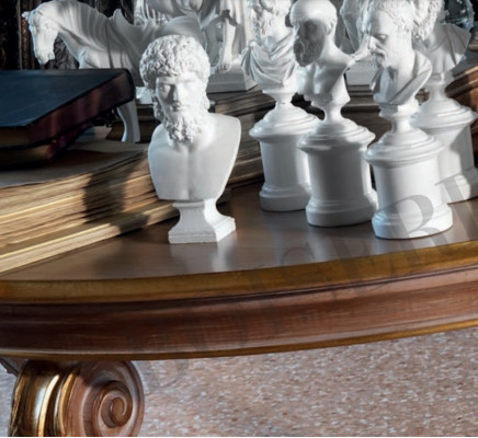Esstisch Runder Wohnzimmer Tische Holz Royal Barock Italienische Möbel Barock