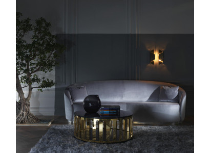 Dreisitzer Leder Sofa Couch Polster Möbel italiensche Wohnzimmer Möbel Neu