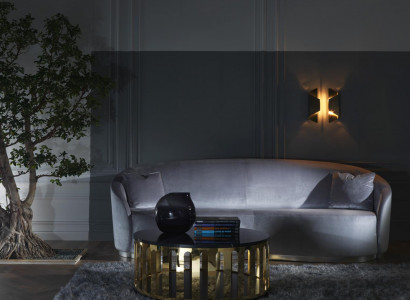 Dreisitzer Leder Sofa Couch Polster Möbel italiensche Wohnzimmer Möbel Neu