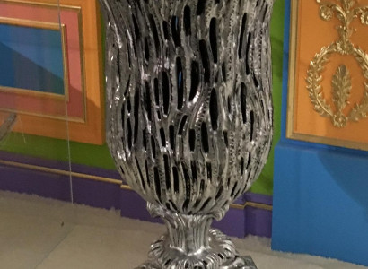 Antike seltene sowjetische Blumenvase Silber für Wohnzimmer seltene Russland
