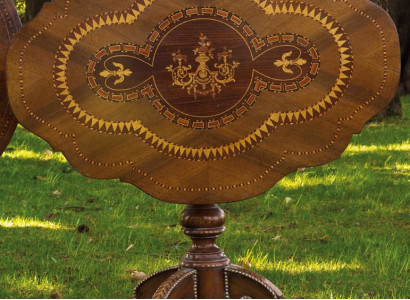 Esstisch Rund Tisch Klappbar Echtholz Tische Italienische Möbel Esszimmer Neu