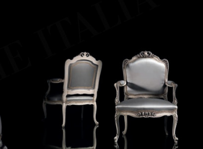 Stuhl Design Massivholz Armlehnen Luxus Sessel Esszimmer Wohnzimmer Büro Möbel