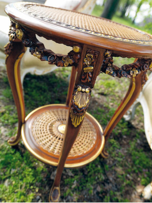 Holztisch Cocktailtisch Beistelltisch Tisch Couchtisch Tische Barock Neu