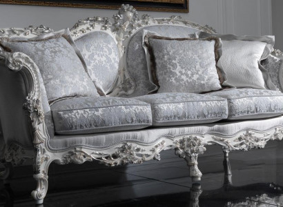 Chesterfield Klassischer Dreisitzer Sofa Wohnlandschaft Textilsofa 3 Sitz Couch
