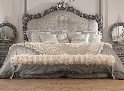 Chesterfield Bett Doppel Betten Leder Antik Stil Luxus Italienische Möbel Neu