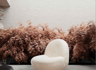 Runder Sessel Fernseh Stuhl Einsitzer Polster Sitzmöbel Lounge Stühle