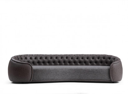 Sofa 4Sitzer Sofas Couchen Wohnzimmer Design Material Kunstleder Textil