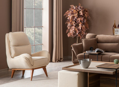 Wohnzimmer Sessel Sitz Einsitzer Design Polster Möbel Neu Modern Weißer