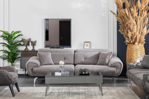 Couchtisch Wohnzimmer Holz Luxus Möbel Moderne Farbe Grau neu