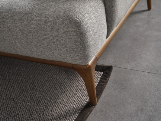 Ecksofa L Form Couch Wohnzimmer Polster Design neu grau Modern