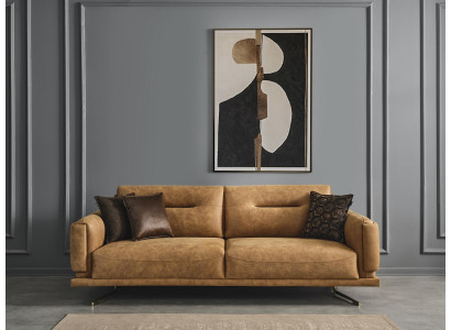 Wohnzimmer Sofa 3 Sitzer Textil Polster Dreisitzer Couch Italienische Möbel