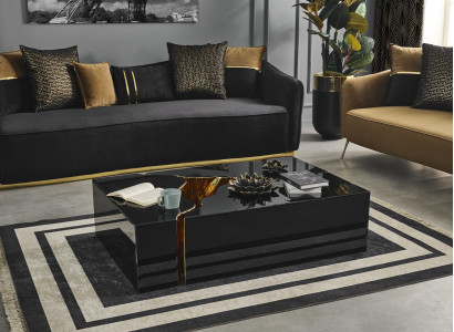 Couchtisch Design Möbel Luxus neu schwarz Modern Wohnzimmer Holz
