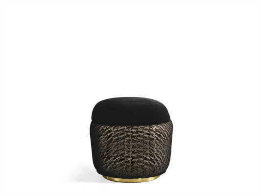 Sessel Wohnzimmer Couch Modern Textil Luxu Modern schwarz neu