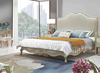 Klassisches Schlafzimmer Set Bett + 2x Nachttisch Barock Rokoko Betten