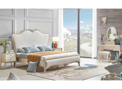 Bett + 2x Nachttische 3 tlg. Schlafzimmer Set Design Modern Luxus 180x200 cm Neu