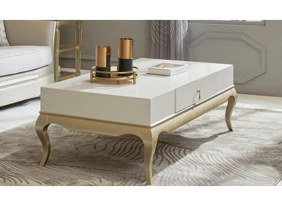 Couchtisch Tisch Beistelltisch Wohnzimmertisch Holz Weiß Holztisch