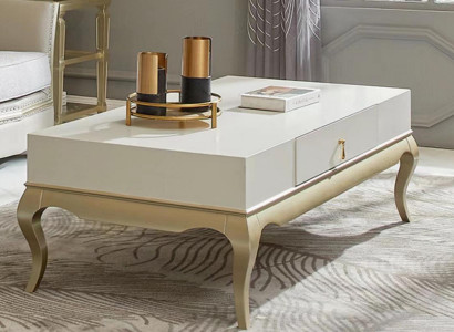 Couchtisch Tisch Beistelltisch Wohnzimmertisch Holz Weiß Holztisch