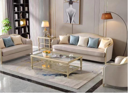 Set Design Sofas Sofagarnitur 3+2+1 Sitzer Couchen Stoff Modern Sofa