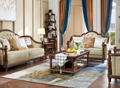 Sofagarnitur 3+2+1 Sitzer Sofa Couch Garnitur Leder Couchen Klassische