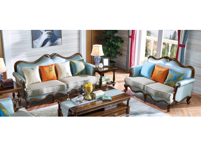 Luxus Möbel Sofagarnitur 3+2 Sitzer Sofa Couchgarnitur Couch Sessel