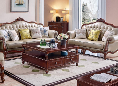 Sofagarnitur 3+2 Sitzer Kunstleder Couchen Polster Garnitur Sofas