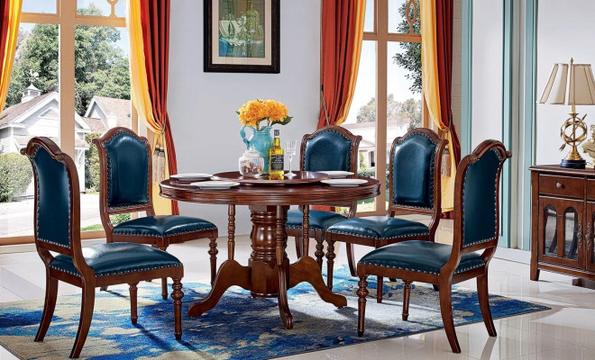 Komplett Set Esstisch 6 Stühle Esszimmer Set Ess Gruppe Holz 7tlg