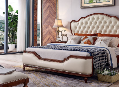 Doppelbett Bettrahmen Bett Holz Doppel Schlafzimmer Weiß Klassisch Neu