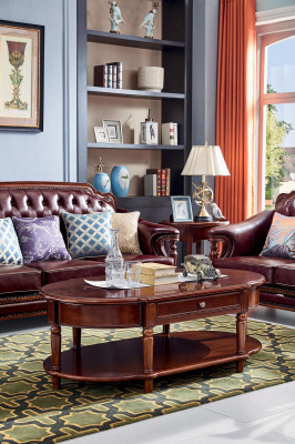 Klassischer Couchtisch Tisch Wohnzimmer Tische Holz Couchtische Möbel