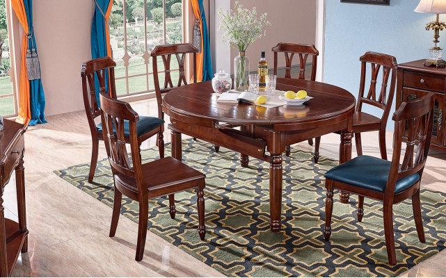 Esstisch Design Möbel Einrichtung Schiebetisch Tische Massivholz Tisch