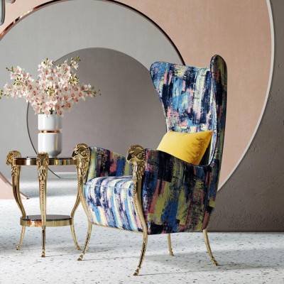 Luxus Sessel Couch Einsitzer Möbel Hotel Empfang Einrichtung Kanzlei