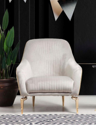 Sessel Einsitzer Luxus  Polster Sitz Designer Textil Sitz Stoff Modern