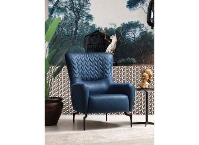 Sessel Einsitzer Luxus 1 Sitzer Polster Sitz Designer Textil Sitz Stoff Modern