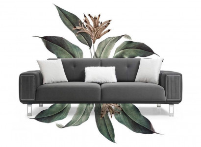 Luxus Sofa Design Dreisitzer Moderne Couch Grau Couchen Möbel Polster Loft Neu