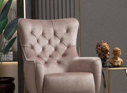 Sessel Einsitzer Luxus 1 Sitzer Polster Sitz Designer Textil Sitz Stoff Modern