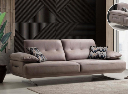 Italienische Stil Möbel Dreisitzer Couch Polster Sofa Luxus Couchen Textil Stoff