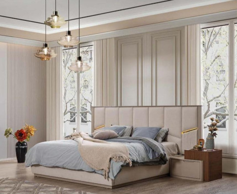 Exklusives Doppelbett Polsterbetten Schlafzimmer Moderne Einrichtung