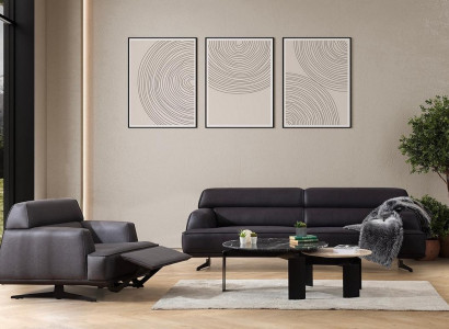 Luxus Sofagarnitur Sofa Garnitur Sofas 3 1 Sitzer Sessel Modern Leder Neu