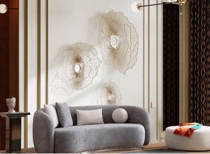 Sofa 4 Sitzer Polstersofa Grau Textill Sitz Design Stoff Modern Couch Sofas